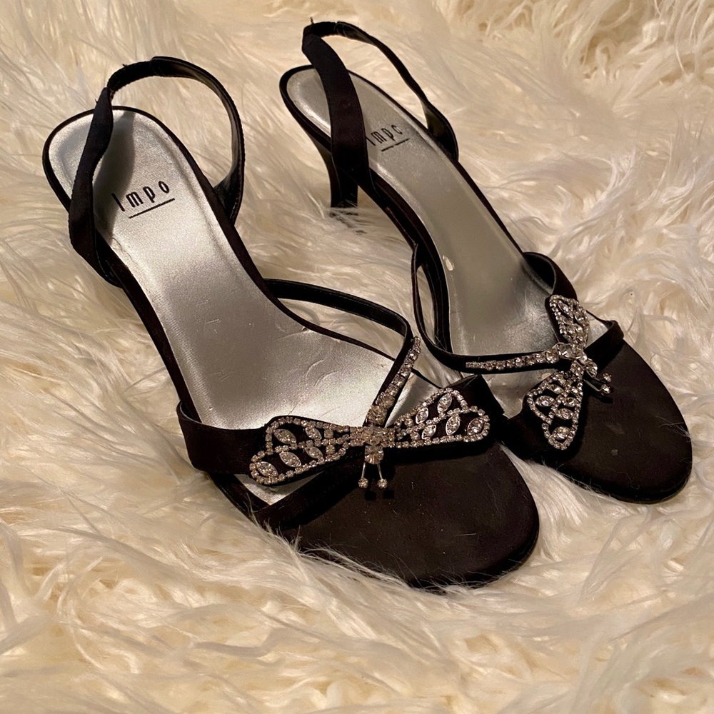 Black lmpo Butterfly embellished heels - Picture 2 of 3